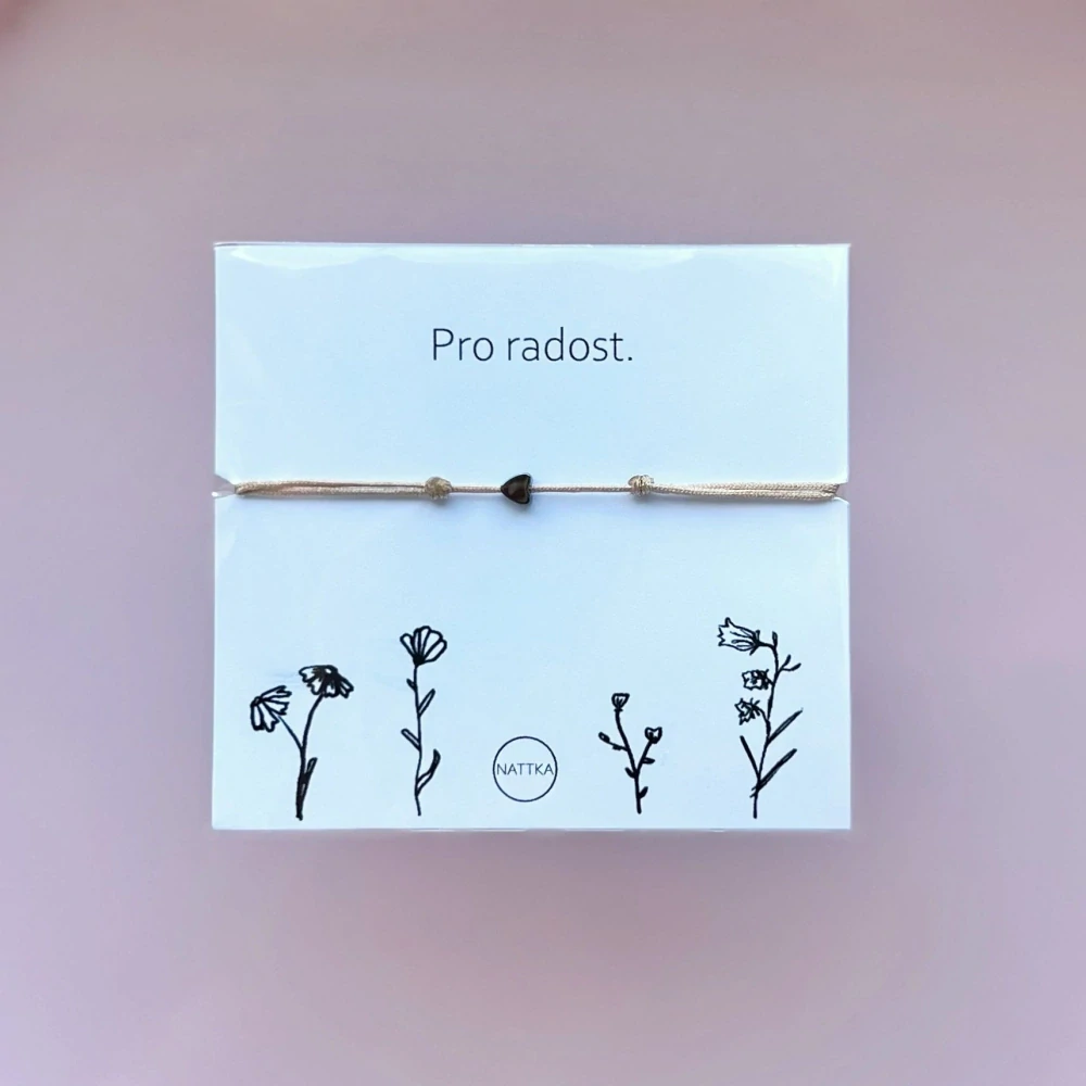 Pro radost béžové mini srdíčko