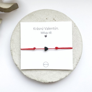 Krásný Valentýn - červené srdce