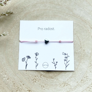 Pro radost - růžové srdíčko