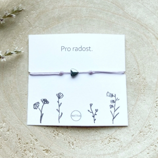 Pro radost - fialový náramek 