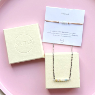 Set náhrdelník a náramek morganit