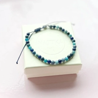 Minerální náramek modrý 
