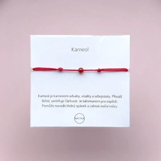 Karneol - minerální náramek 