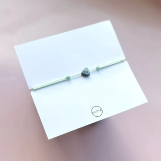 Náramek srdíčko s písmenkem