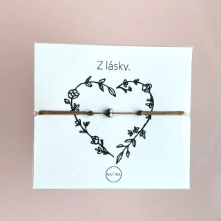 Z lásky hnědý náramek