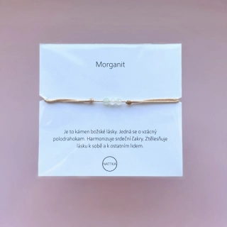 Morganit náramek 