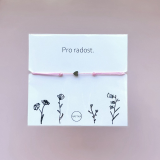 Pro radost - růžové mini srdíčko 