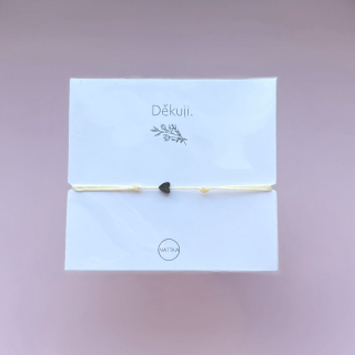 Děkuji - žluté srdíčko 