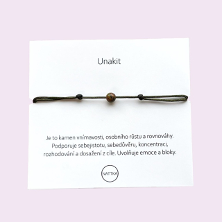 Náramek unakit 