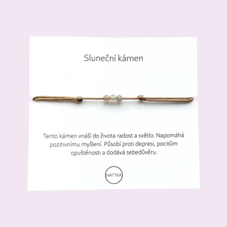 Sluneční kámen náramek 
