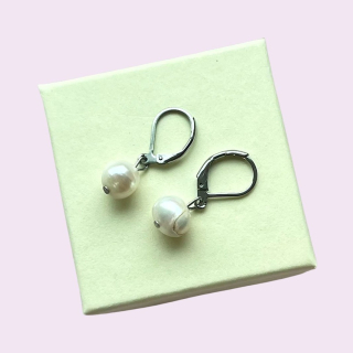 Náušnice říční perla 