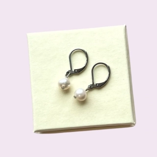 Náušnice malé říční perly 