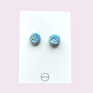 Náušnice modré pecky 