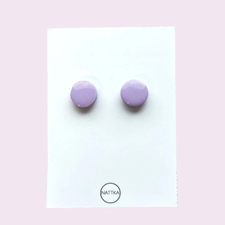 Náušnice fialové pecky 