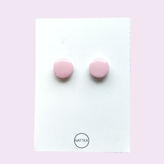 Náušnice růžové pecky