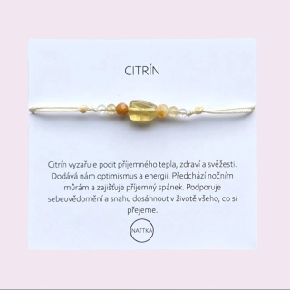 Náramek citrín 
